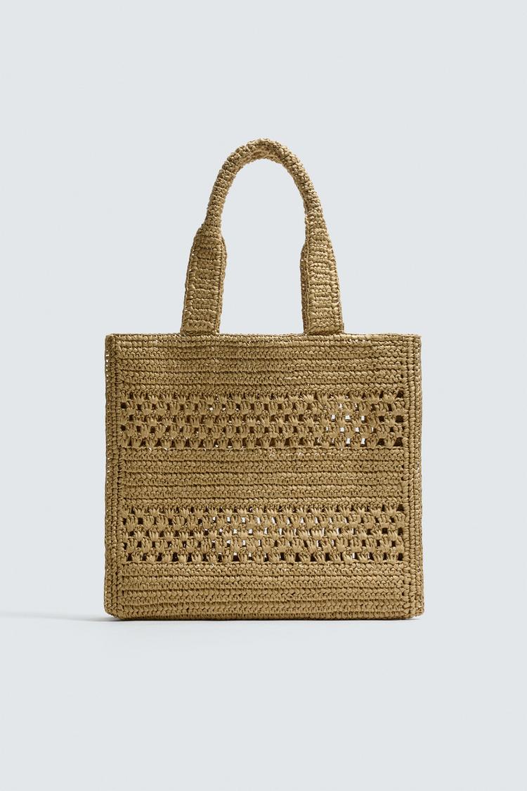 ZARA WOVEN TOTE BAG