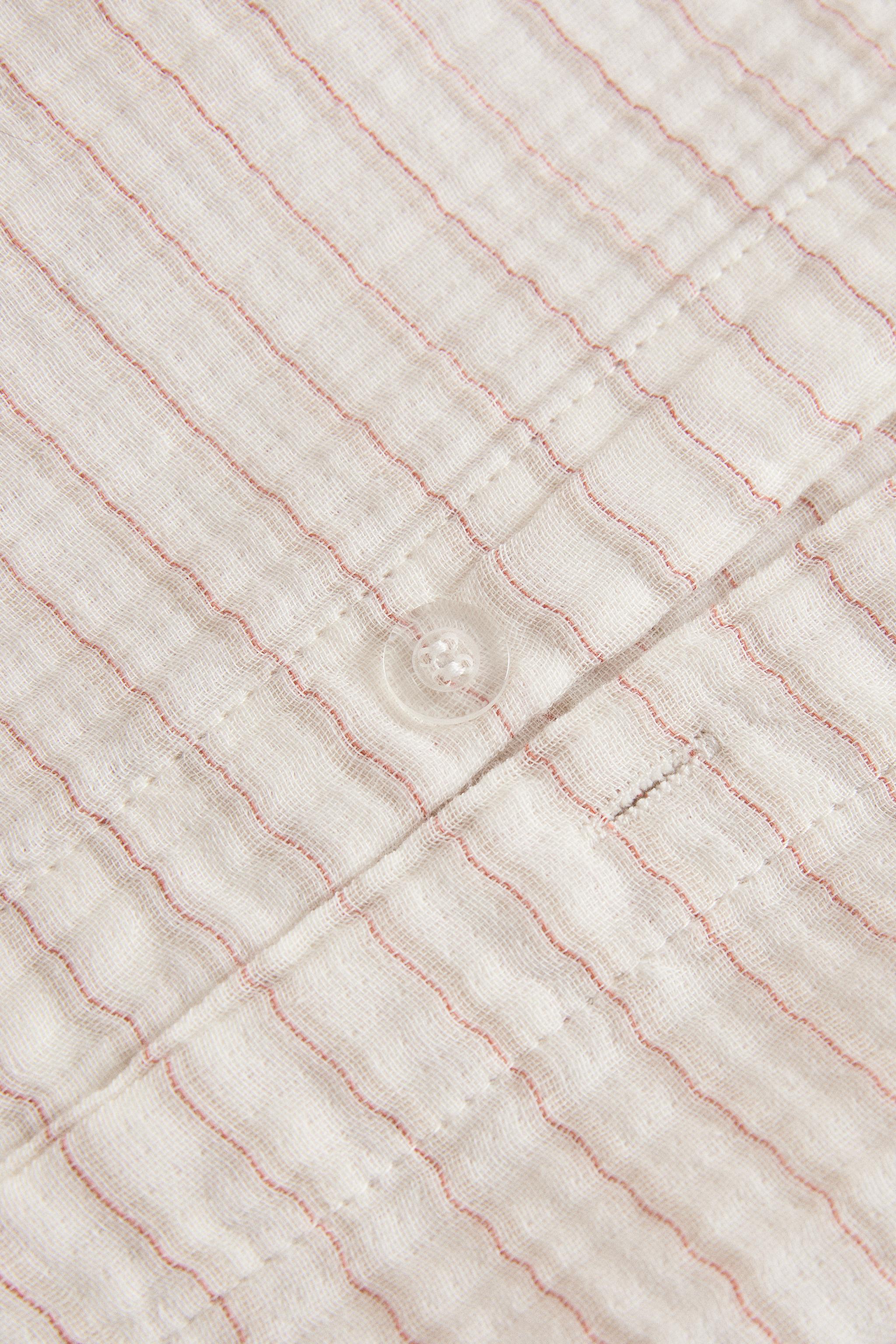 HOUSSE DE COUETTE ENFANT COTON GAZE RAYURES