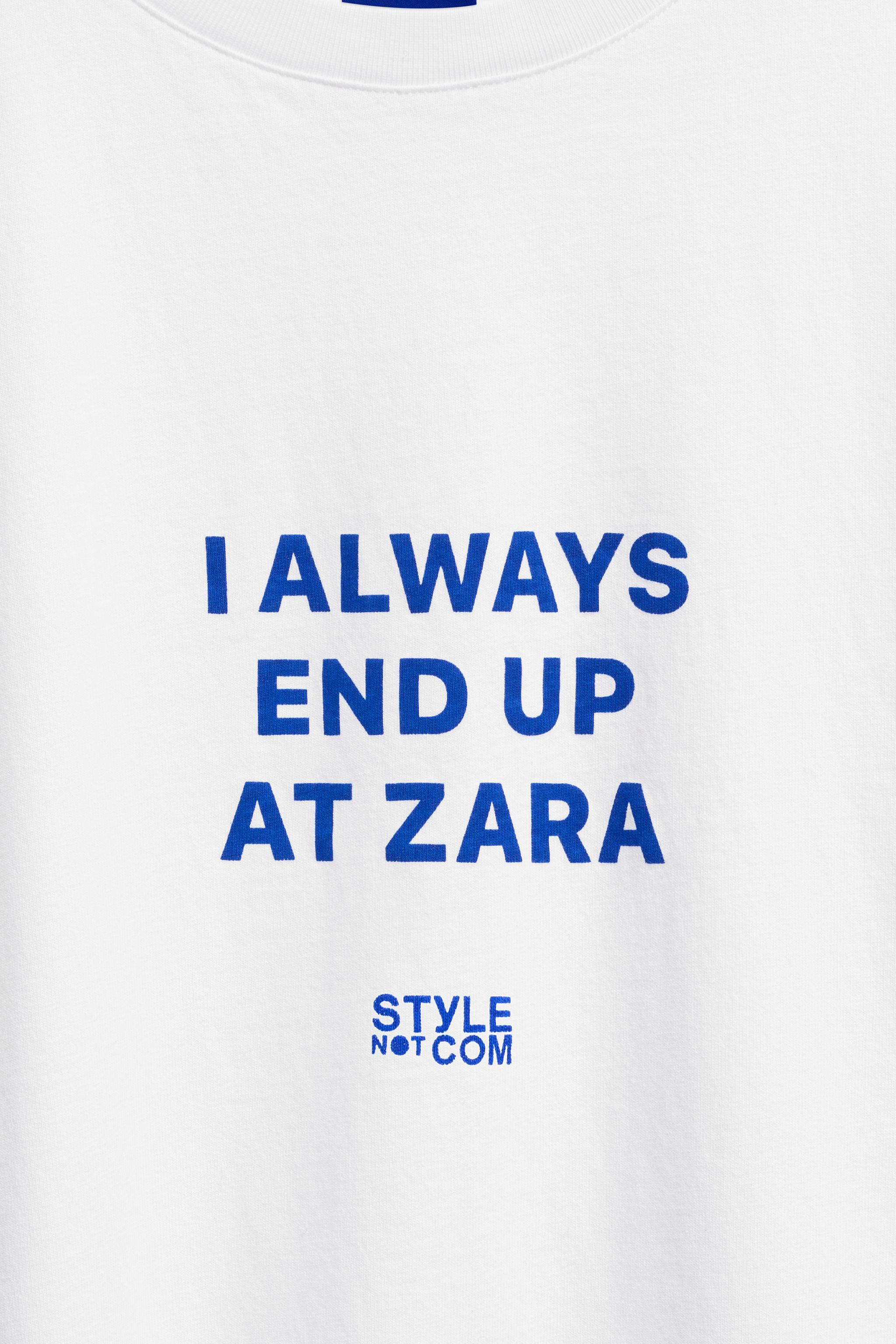 ZARA STYLENOTCOM T-SHIRT - White | ZARA United States