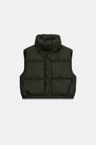 PUFFER GILET - Grey green by Zara - Image 0