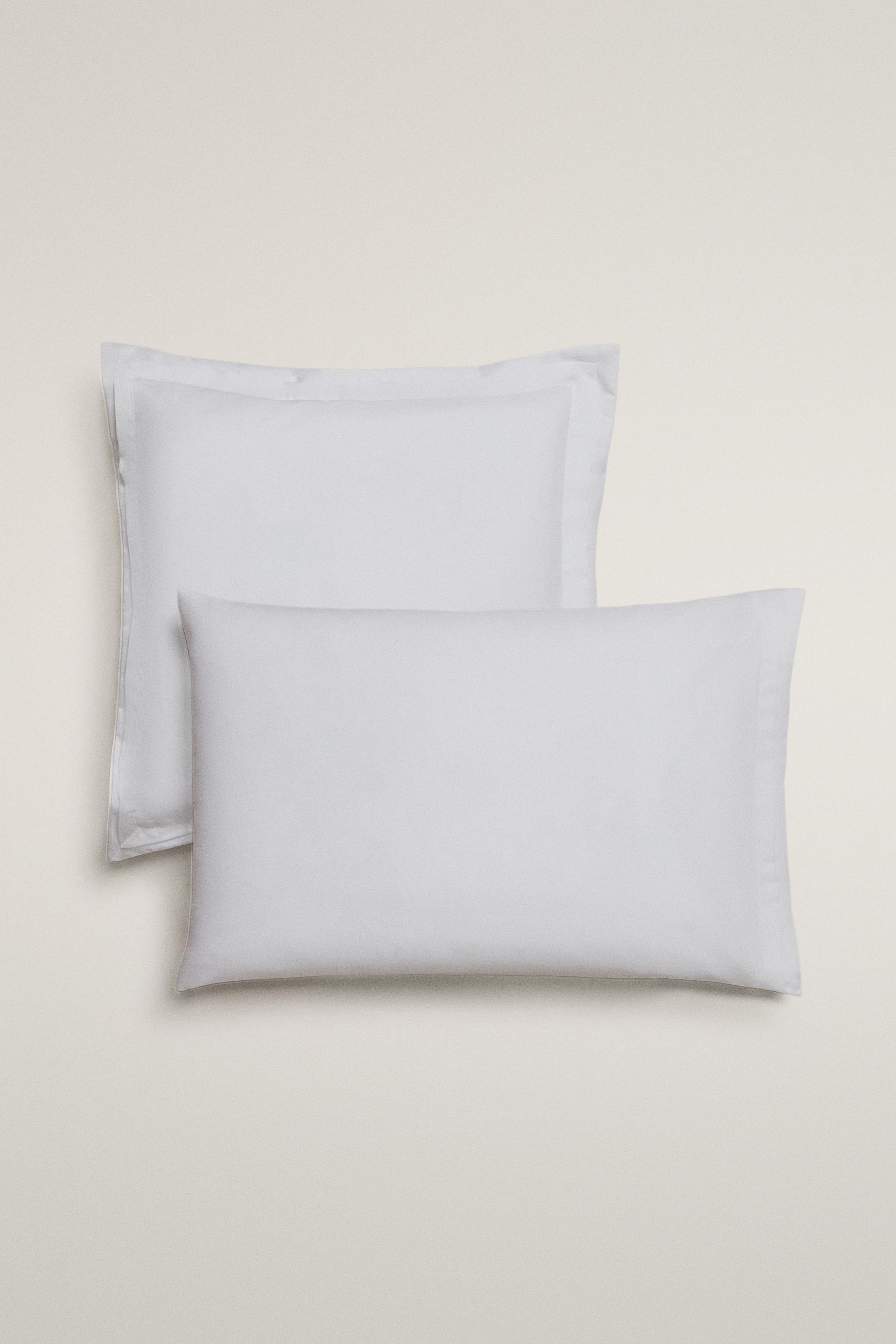 PLEATED SATEEN PILLOWCASE (1000 THREAD COUNT) — White