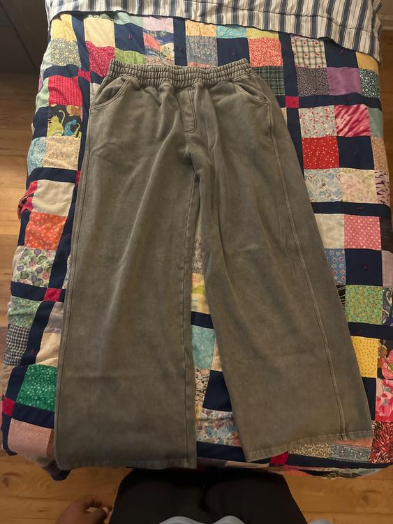 WIDE FIT WASHED JOGGER PANTS - Image 3