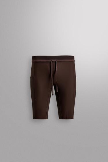 COMPRESSIVE STRUCTURE LEGGINGS - Brown by Zara