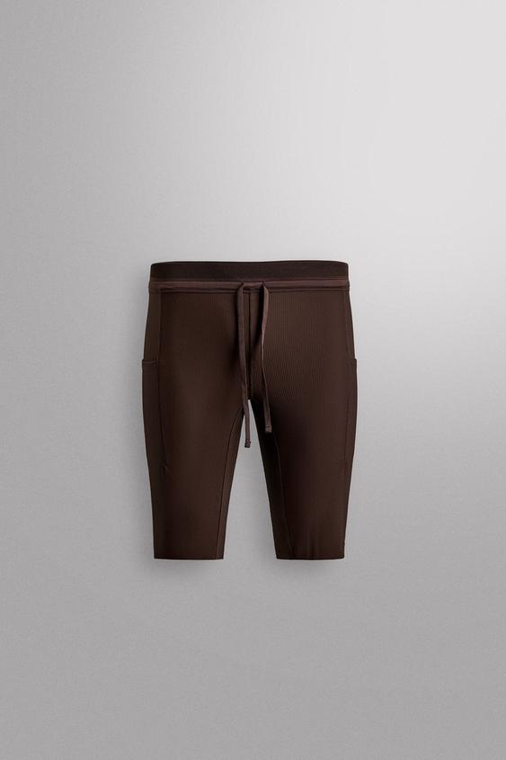 COMPRESSIVE TEXTURED RUNNING TIGHTS