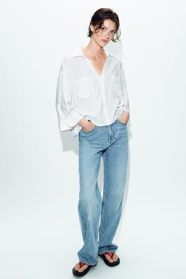 Zaras VID LINNESKJORTA - Vit