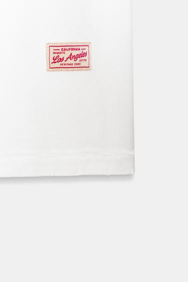 T-SHIRT OVERSIZE À POCHE - Blanc de Zara - Image 6