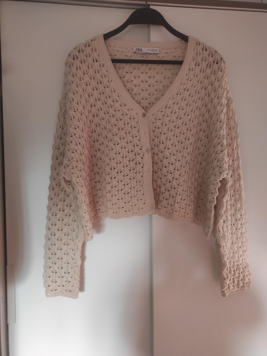 OPEN KNIT TEXTURED CARDIGAN