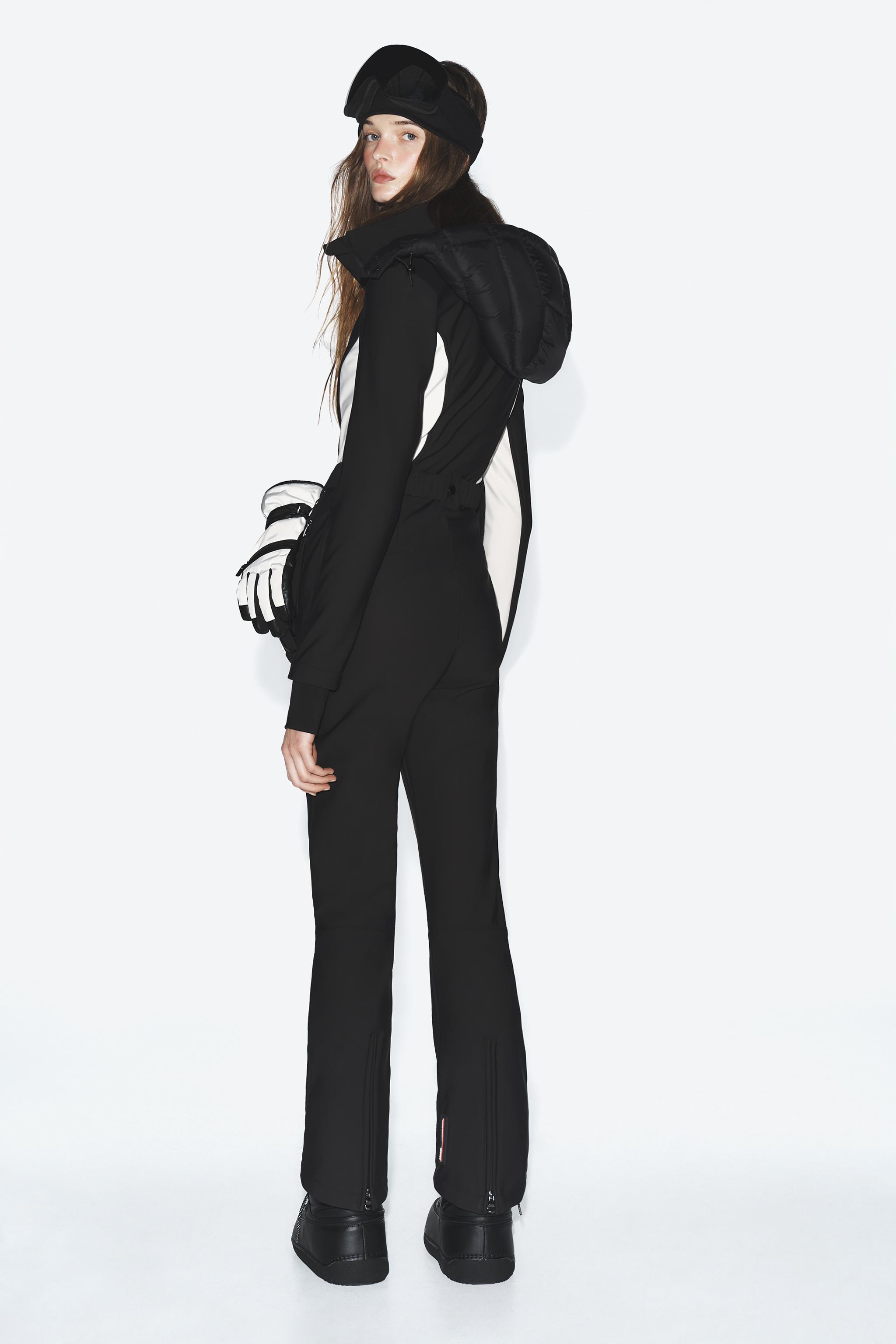 RECCO® TECHNOLOGY SKI COLLECTION WATER AND WIND PROTECTION JUMPSUIT - Black  / White | ZARA United States