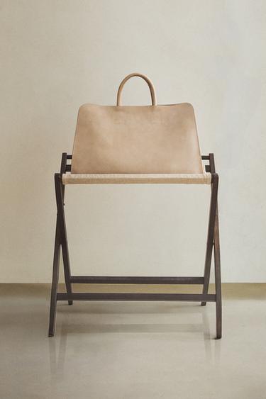 FOLDING LINEN TRUNK - Black by Zara