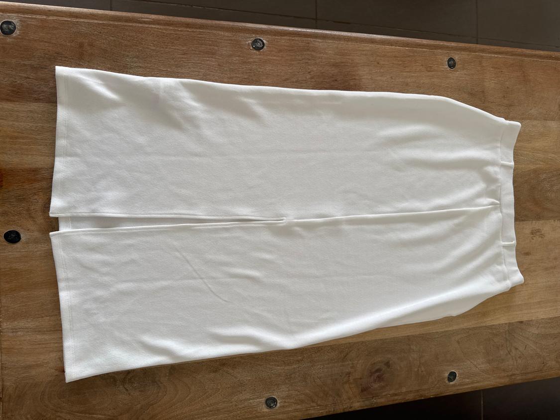 LONG SOFT PIQUÉ SKIRT - Image 2