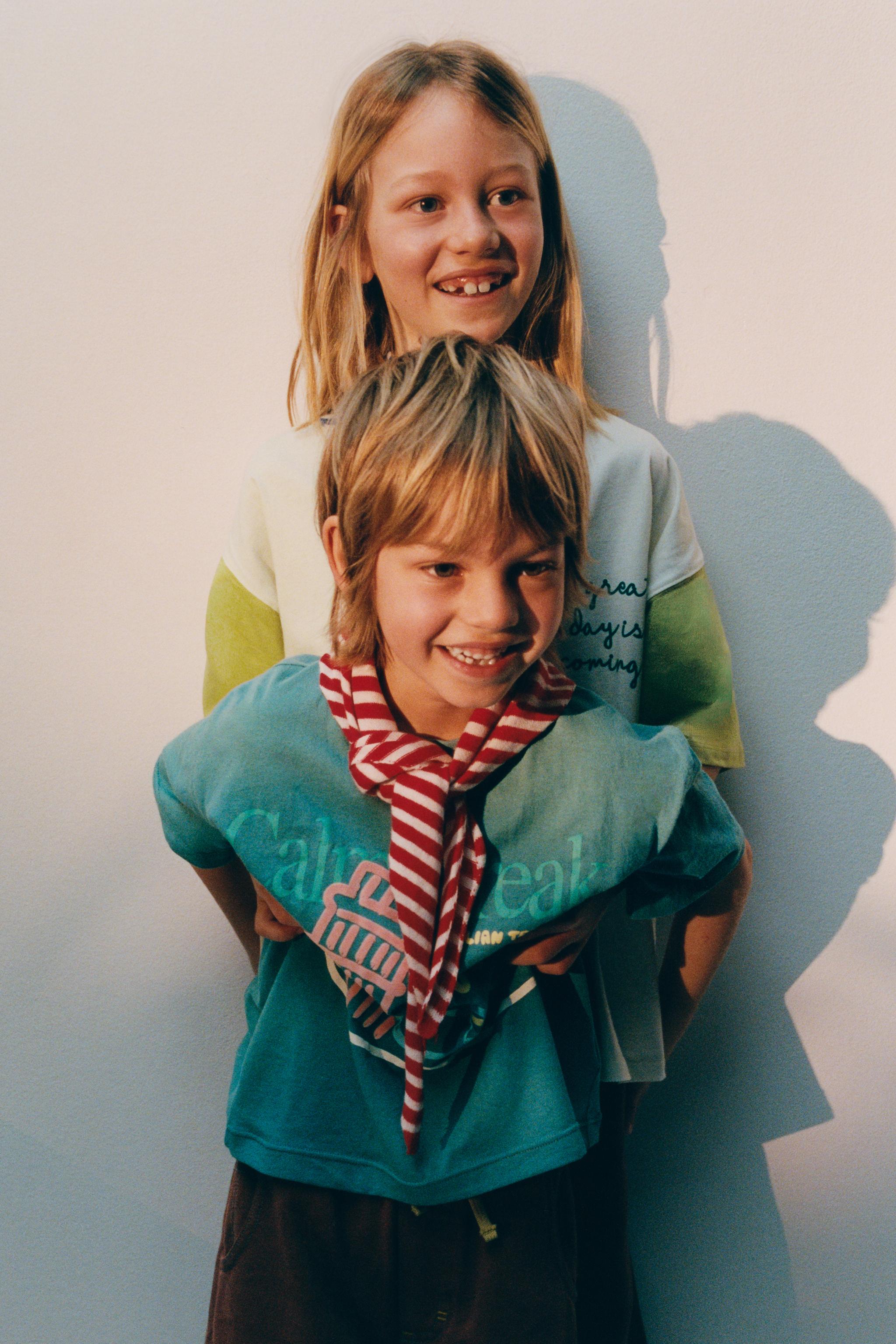 PRINTED T-SHIRT - Blue | ZARA Canada