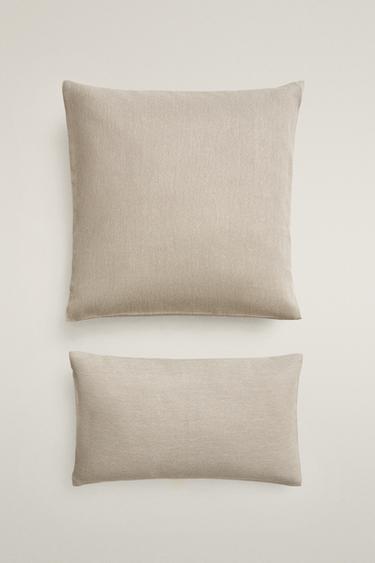 PLAIN CUSHION COVER - Light brown by Zara - Image 0