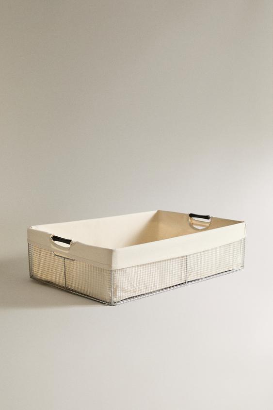 METAL LAUNDRY BASKET - Light grey by Zara - Image 0