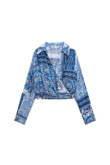 PRINTED CROPPED SHIRT