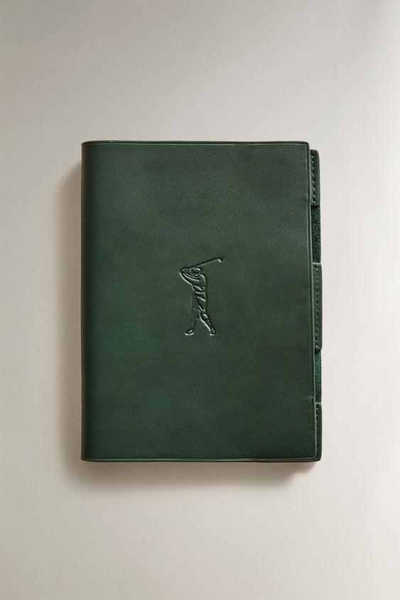 CAPA DE CADERNO DE COURO GOLFE - Verde da Zara - Imagem 0