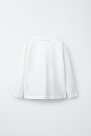 T-SHIRT BASIQUE - Blanc de Zara - Image 1