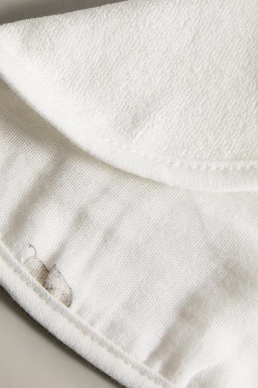 CHILDREN'S MUSLIN ELEPHANT BIB - Oyster-white by Zara - Image 4