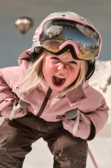 Zara JAKNA S KAPULJAČOM VODOOTPORNA I OTPORNA NA VJETAR U BLOKOVIMA BOJA RECCO® SYSTEM SKI KOLEKCIJA – Ružičasta