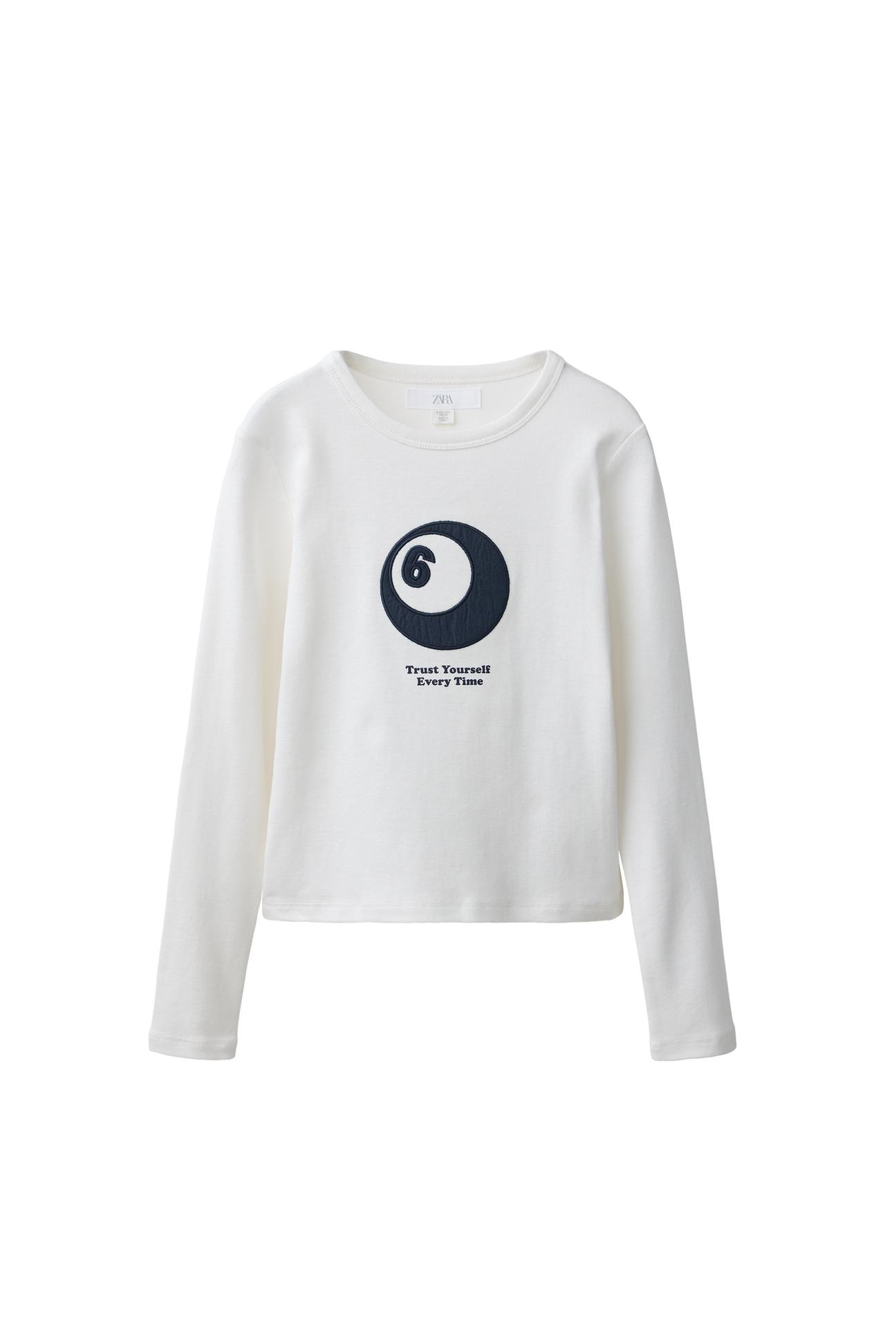 EMBROIDERED 8-BALL T-SHIRT