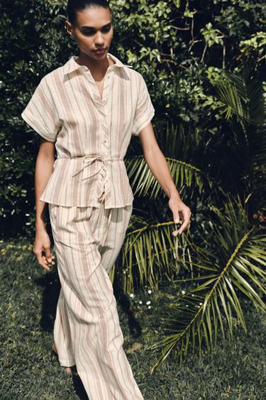 STRIPED METALLIC THREAD SHIRT - Multicoloured by Zara - Image 2