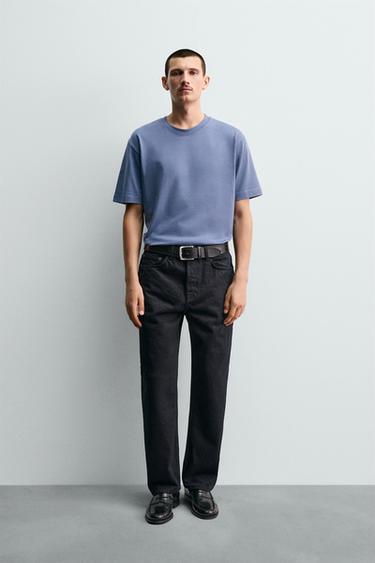 STRAIGHT ANKLE FIT JEANS - blue/black by Zara - Image 0