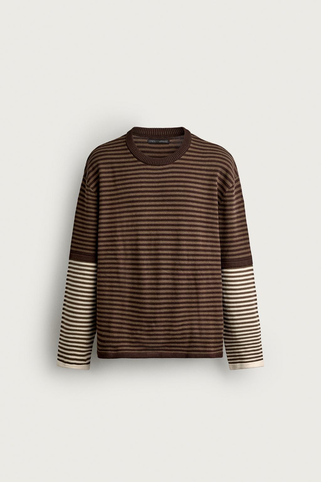 CONTRAST STRIPE JACQUARD JUMPER