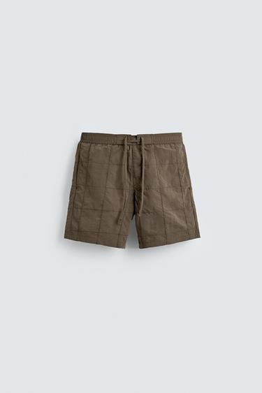 MAILLOT DE BAIN LONG PATCHWORK - Marron de Zara
