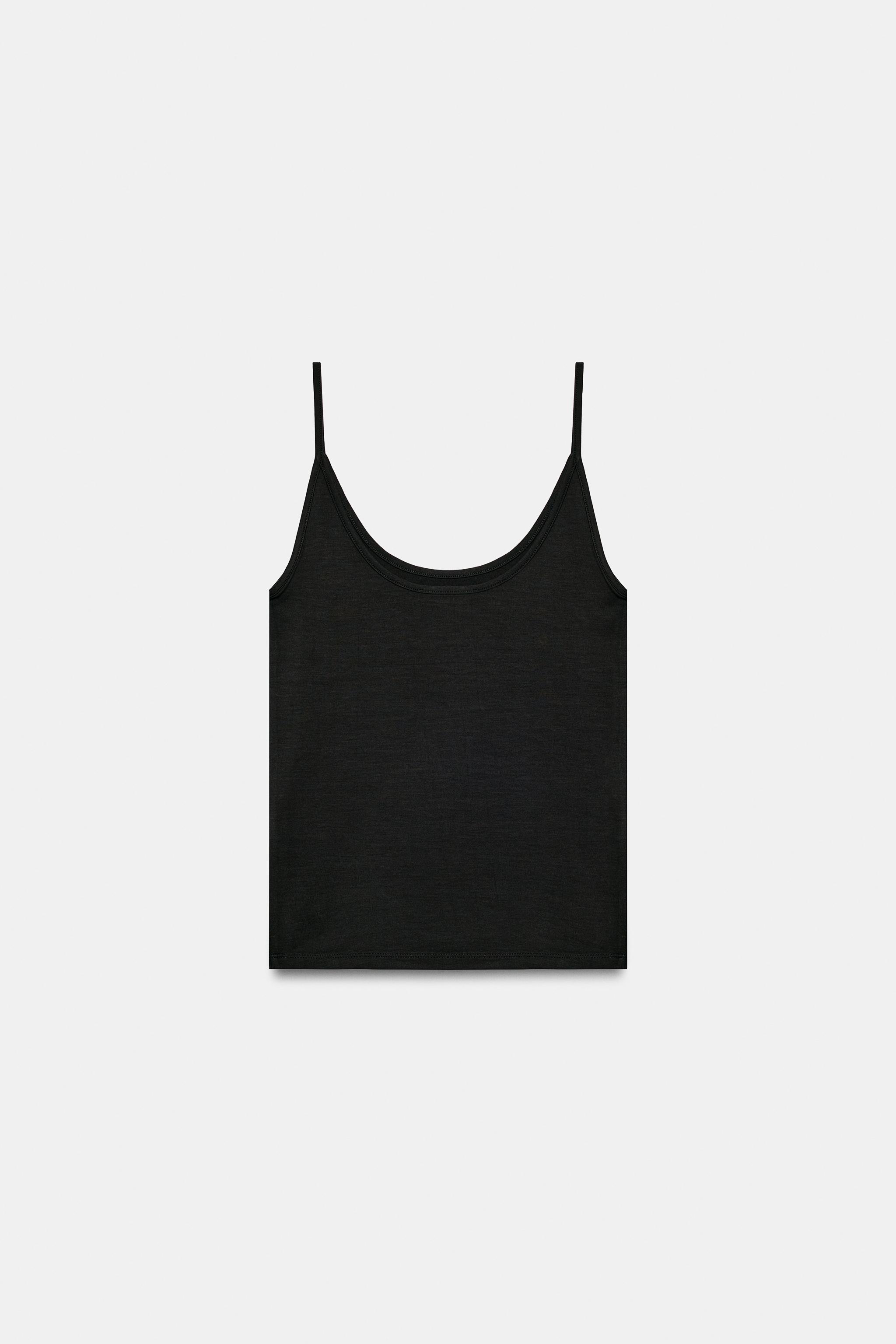 Женские топы Zara SPAGHETTI STRAP TOP — фото 6