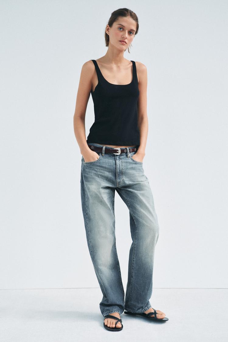 Low Rise Jeans Larghi Vita Bassa JEANS ZW COLLECTION BAGGY VITA