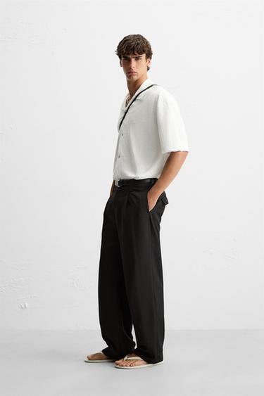 CHEMISE COUPE DÉCONTRACTÉE TEXTURÉE - Blanc de Zara - Image 3