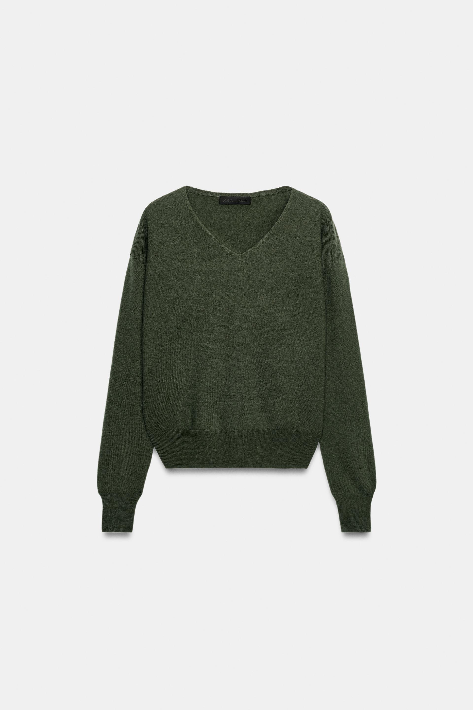 EXTRA-SOFT 100% WOOL V-NECK SWEATER thumbnail 4
