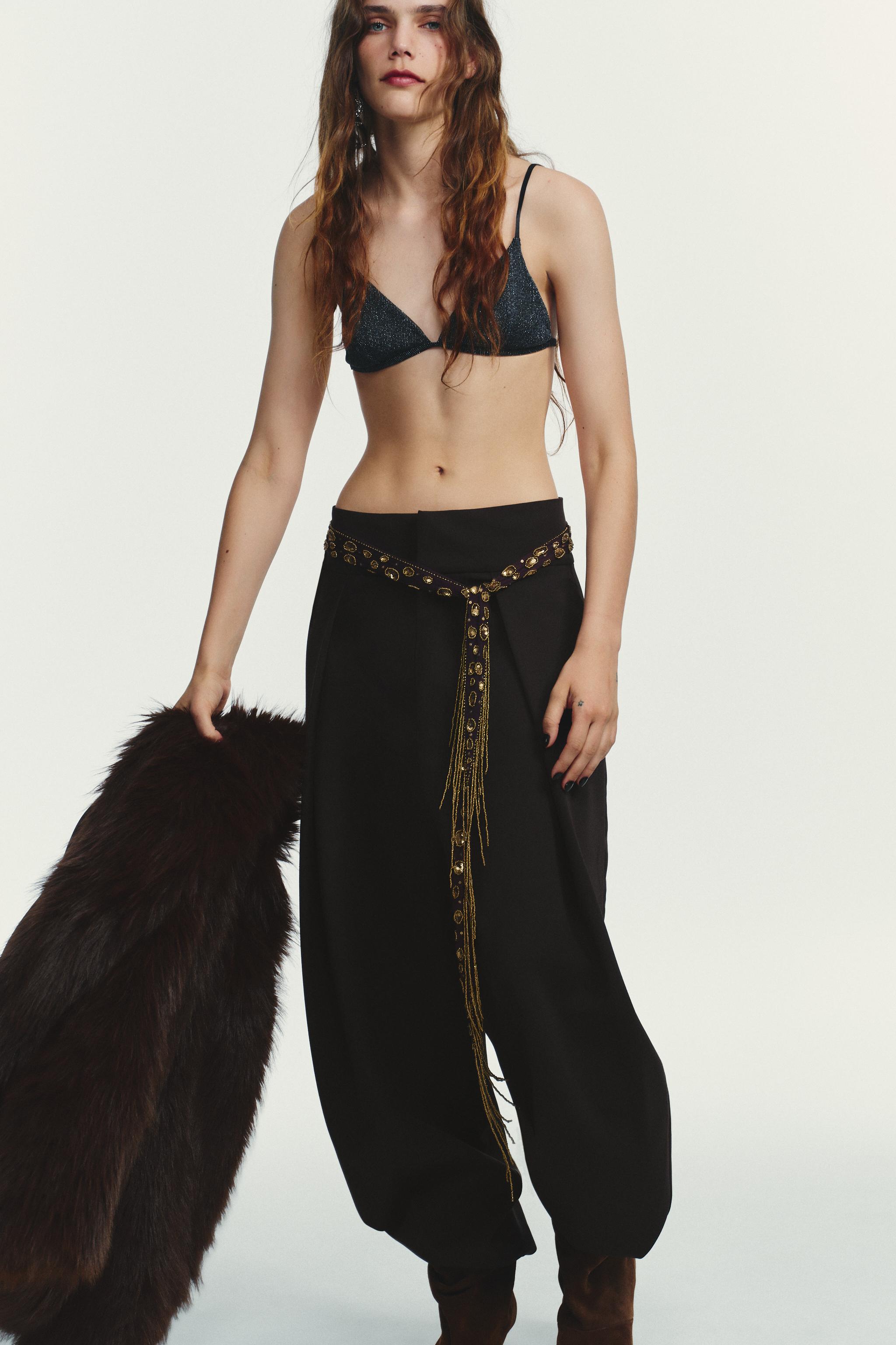 PANTALON BALLOON À PLIS