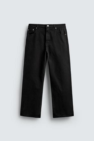 FLARE FIT TROUSERS - Black by Zara