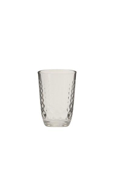 Zara RAISED DESIGN TUMBLER - Transparent