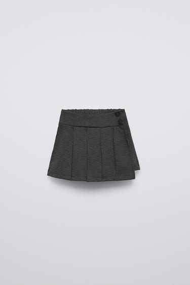Zara BOX PLEAT SKORT - Gray