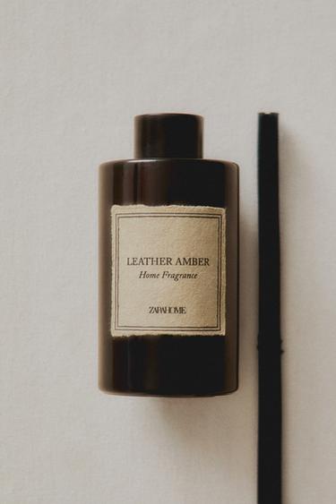 (200 ML) LEATHER AMBER REED DIFFUSERS - Black by Zara - Image 4