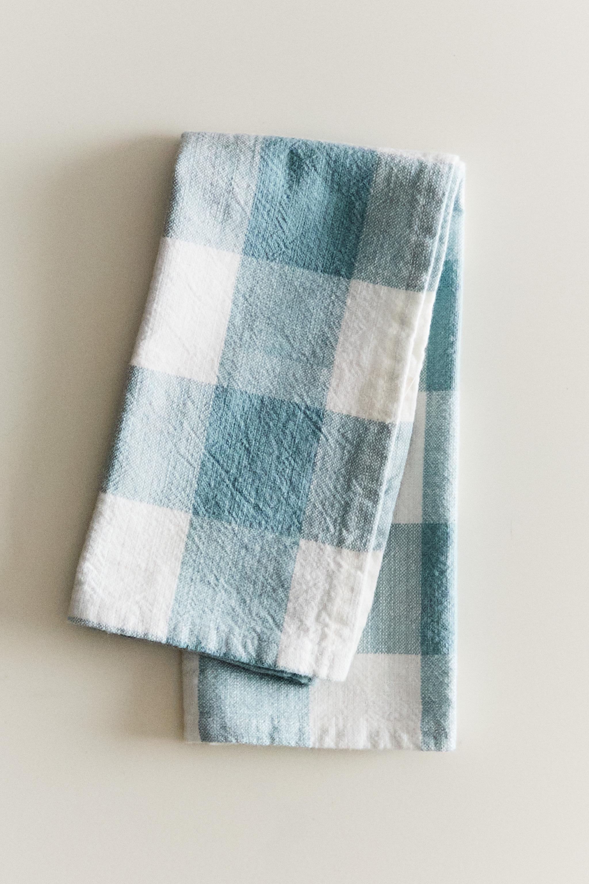 COTTON CHECK NAPKINS (PACK OF 2)