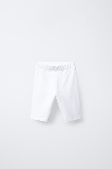 PLAIN CYCLING LEGGINGS - White by Zara