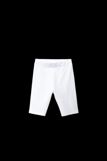 PLAIN CYCLING LEGGINGS - White by Zara - Image 0
