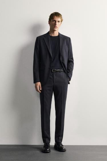 Blazer sastre de lana 100% de corte regular