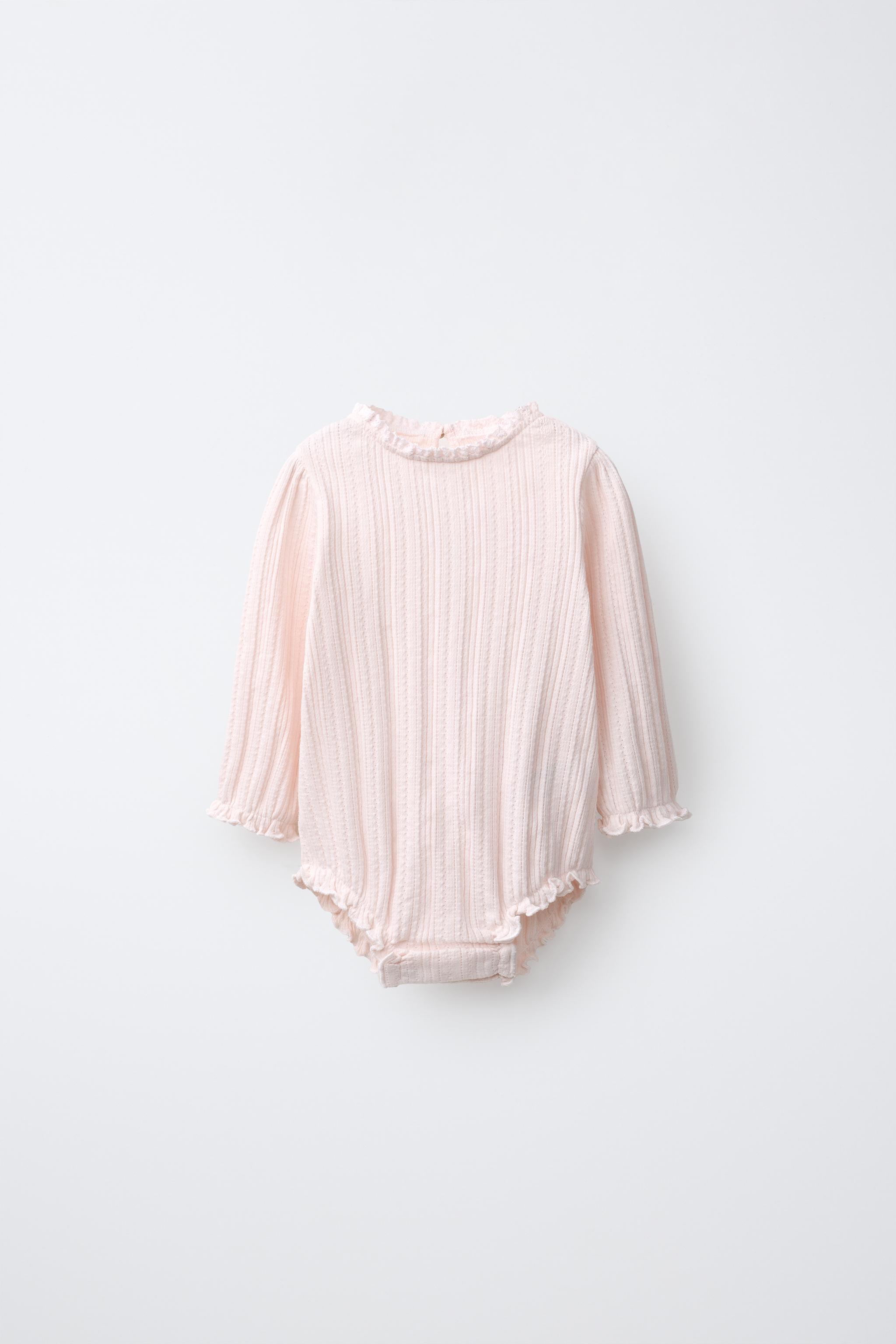 Боди COLLAR для детей, кружево, ажурная вязка — Zara