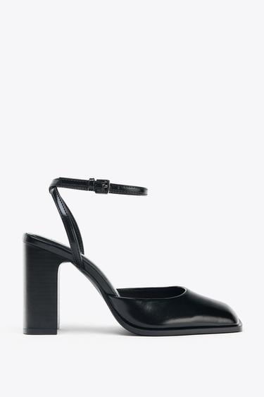 ZAPATO DESTALONADO PUNTA CUADRADA - Negro de Zara