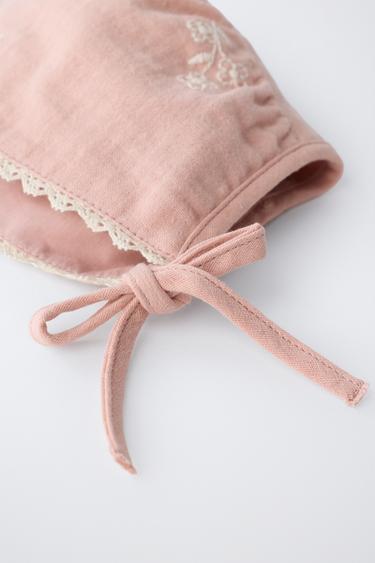 BONNET FLEURS BRODÉES - Rose moyen de Zara - Image 2