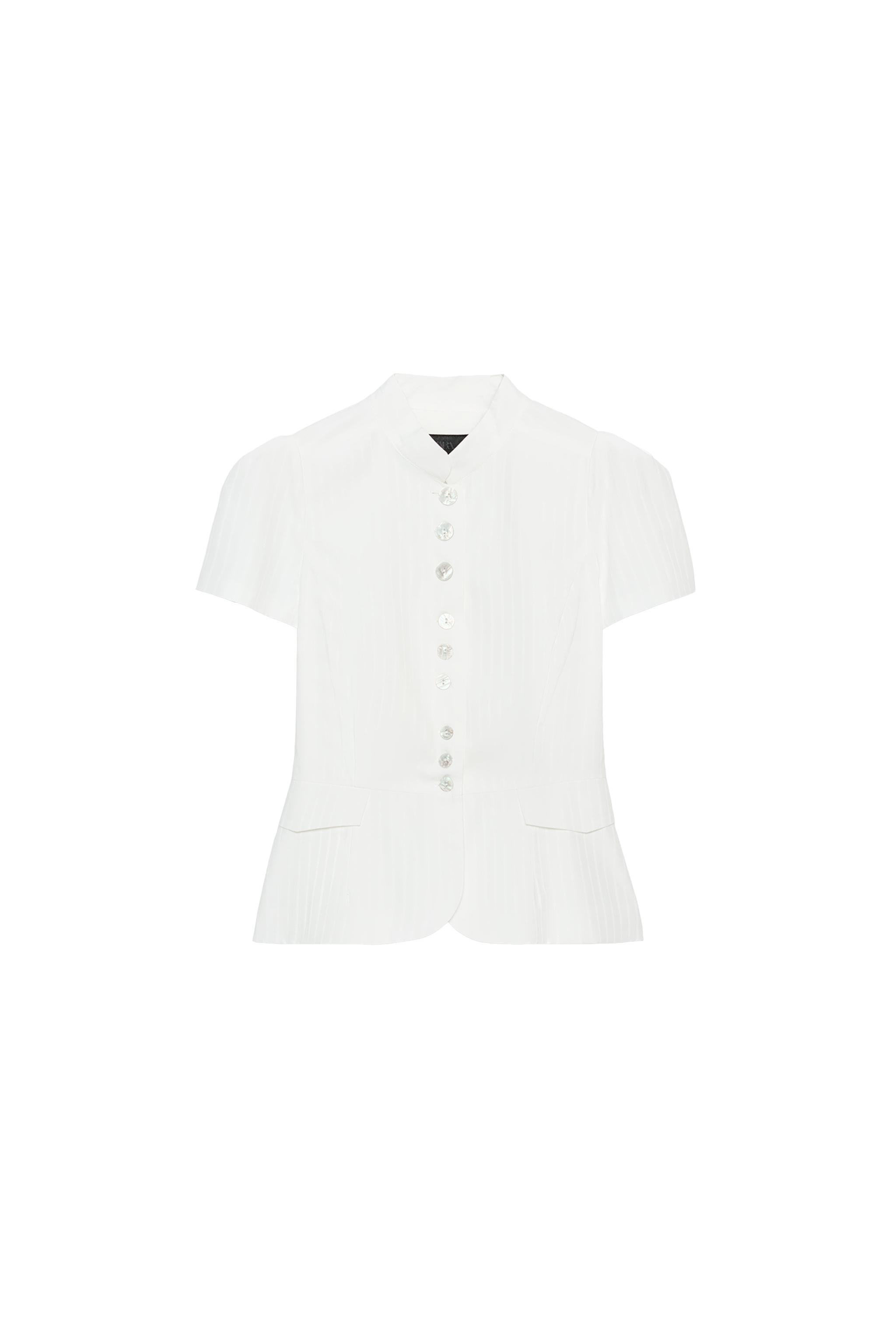 TOP RAYAS PEPLUM