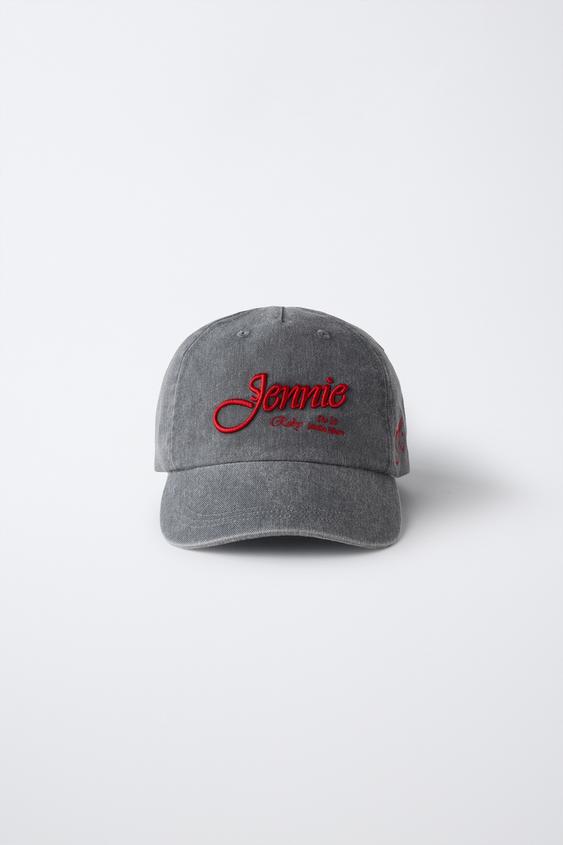 JENNIE RUBY® EMBROIDERED WASHED EFFECT CAP - Light grey de Zara - Imagen 0