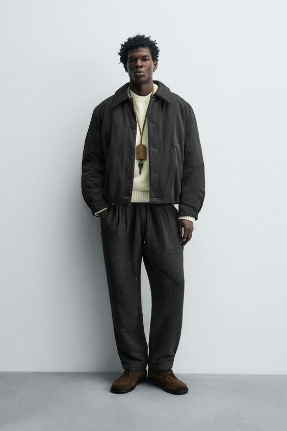 QUILTED CROPPED FIT JACKET