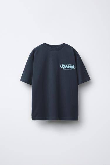 LOGO PRINT T-SHIRT - Dark anthracite by Zara - Image 0