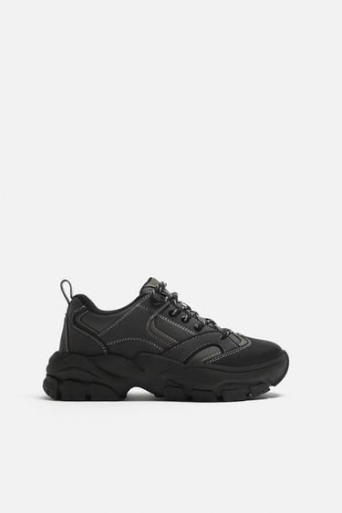 TRAINERS WITH CHUNKY SOLE - Black by Zara - Image 3