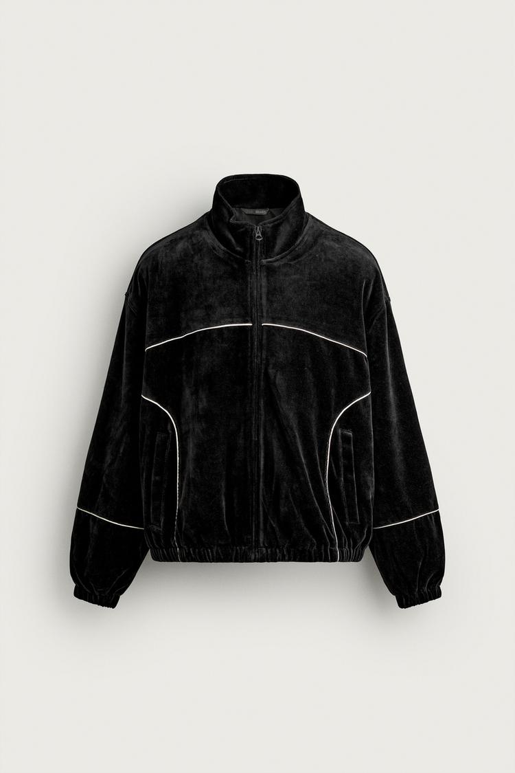 RETRO VELOUR TRACK JACKET