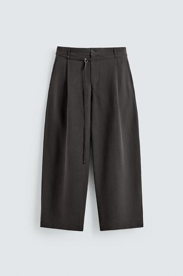 БЕЛДІКТІ БАЛЛОН ПІШІМДІ ШАЛБАР - Сұр жасыл Zara компаниясынан